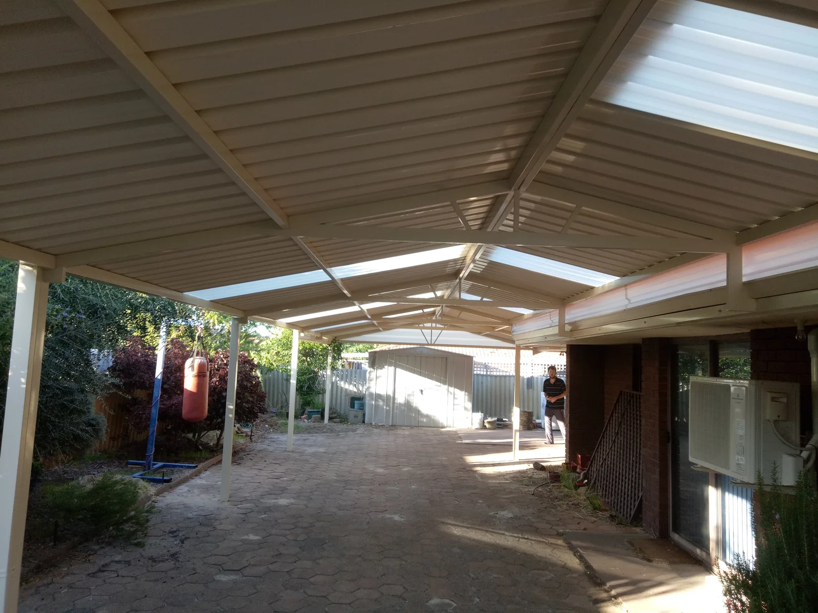 Attached Gable Driveway Cover