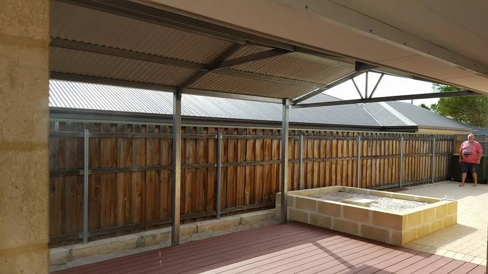 Flat Patio Over A Paved Courtyard