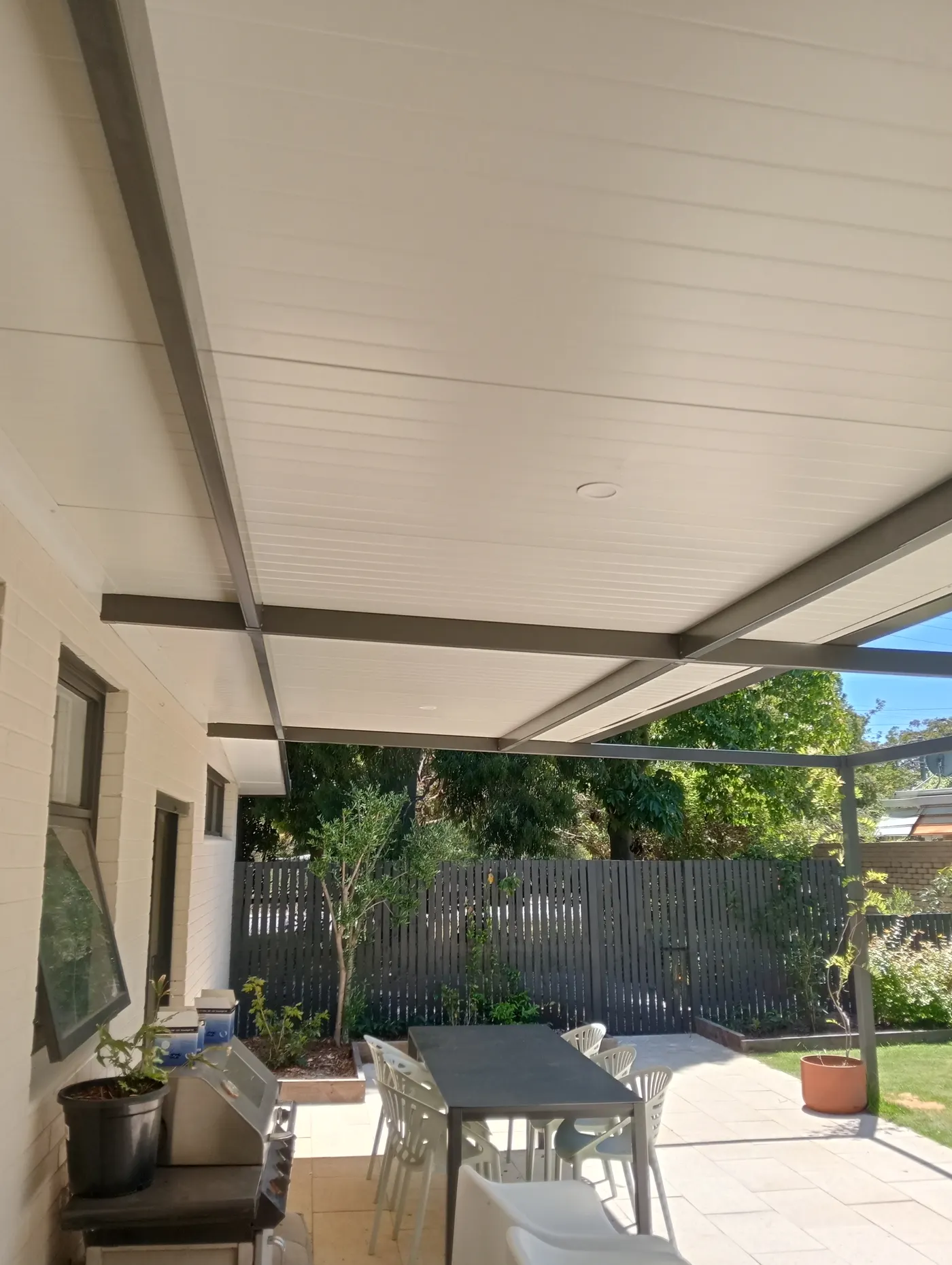 Flat Patio Ceiling Detail