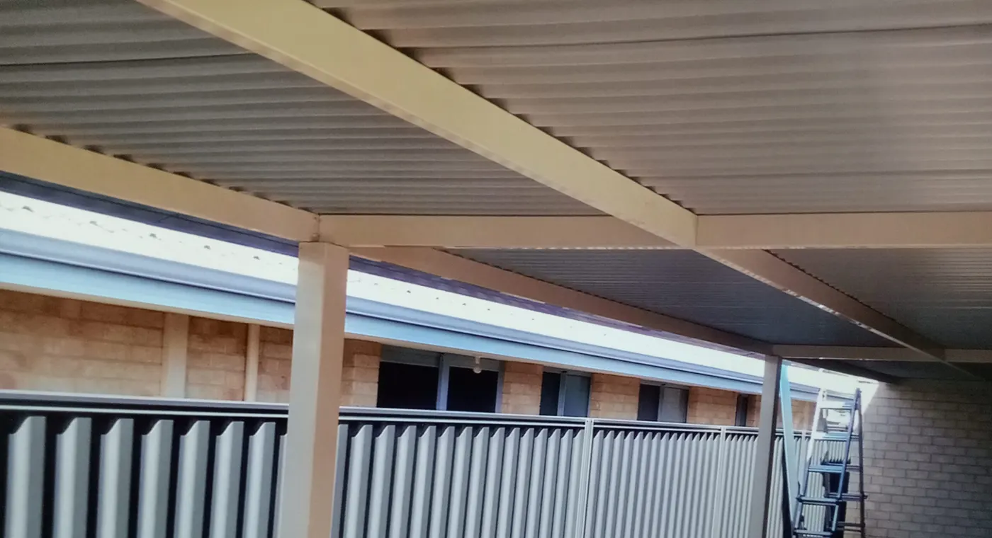 Flat Carport Underside