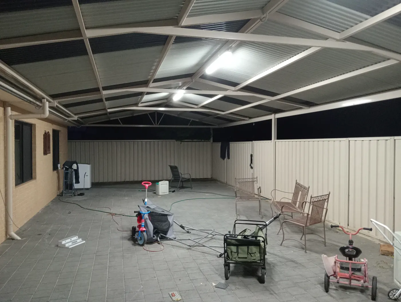 Gable Patio at Night