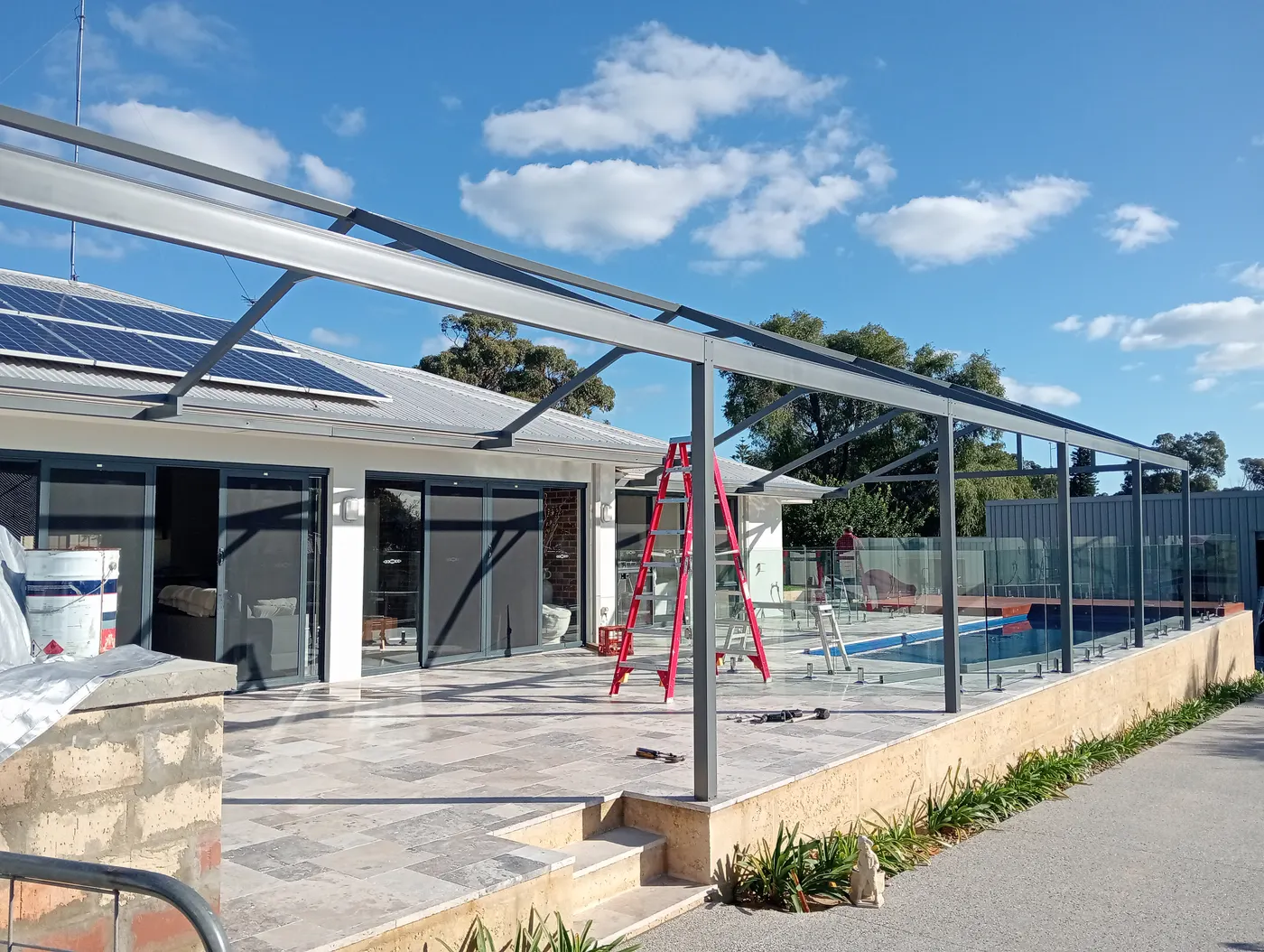 Poolside Patio Install